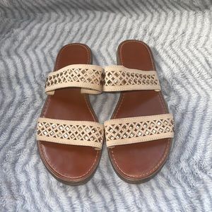 Merona Brown Sandals with Gemstones